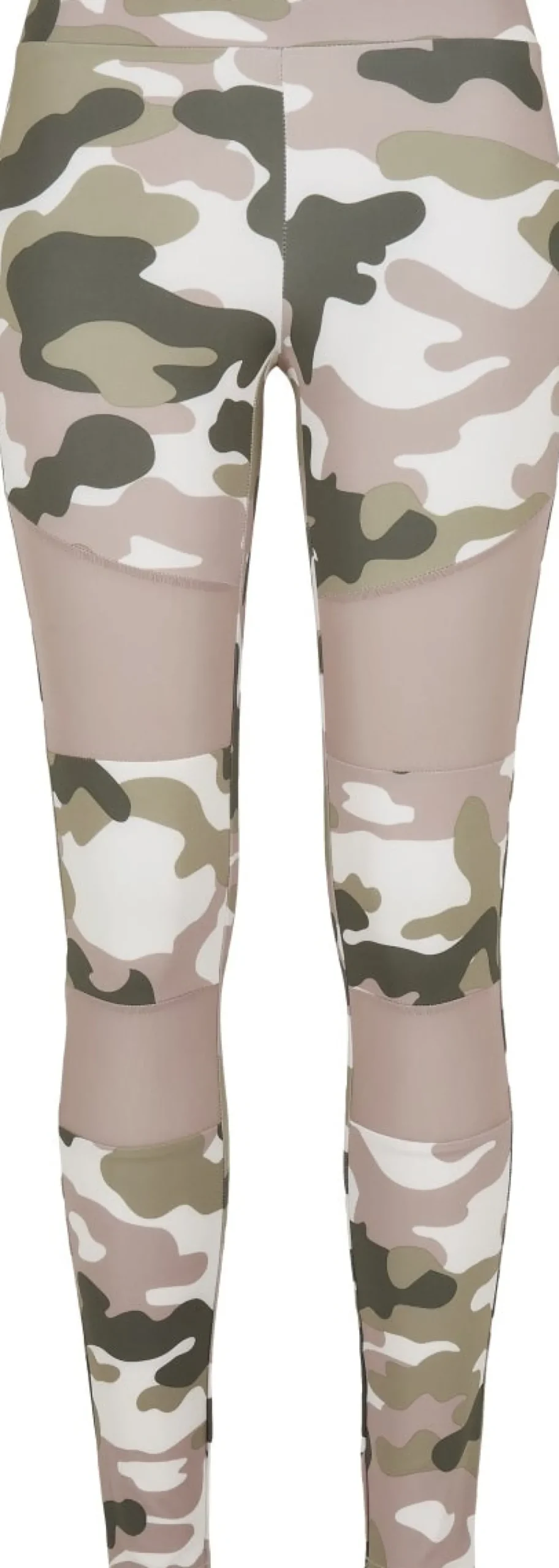 Urban Classics Camo Tech Mesh - Legginsit, duskrose camo