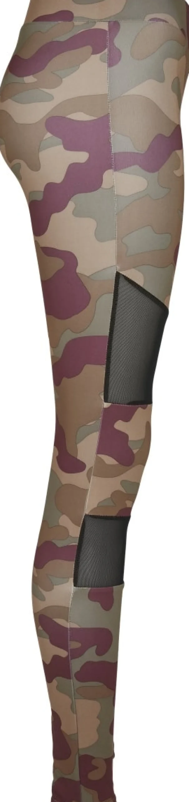 Urban Classics Camo Tech Mesh - Legginsit, redwood camo