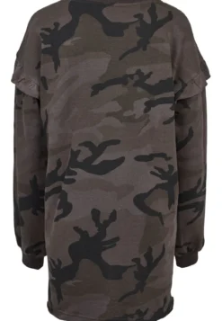 Urban Classics Camo Volant Crew - Naisten collegemekko, dark camo