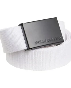 Urban Classics - Canvas vyö, white/black