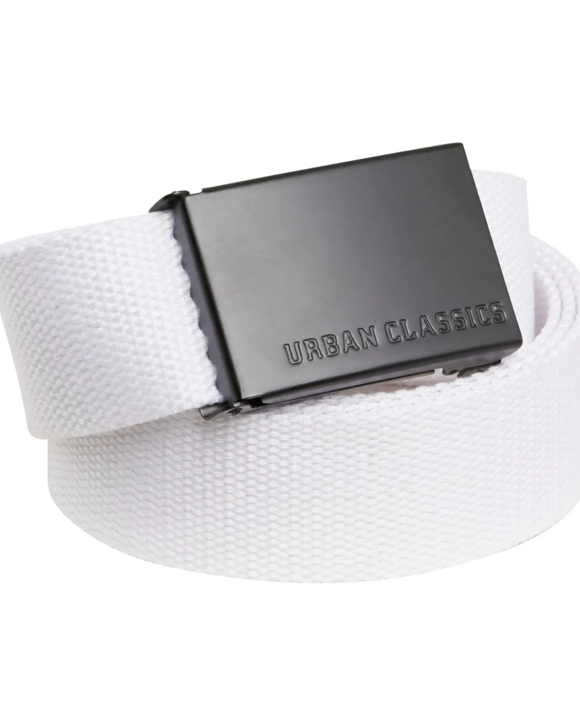 Urban Classics - Canvas vyö, white/black