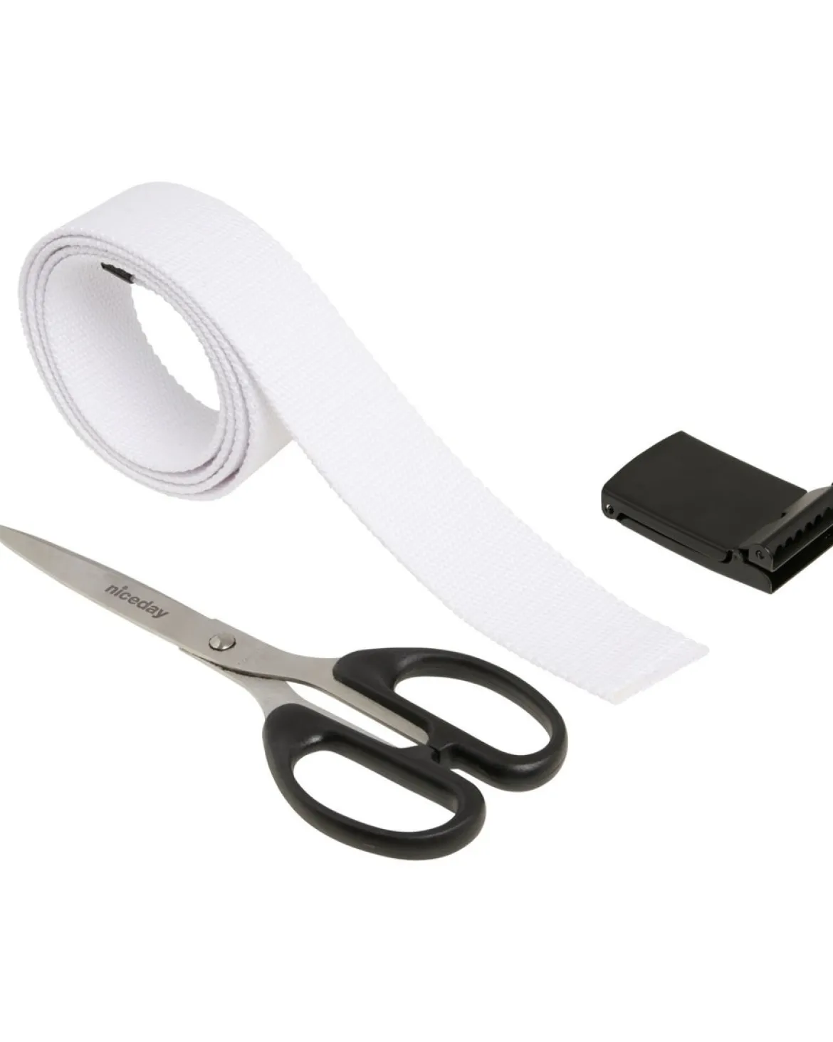 Urban Classics - Canvas vyö, white/black
