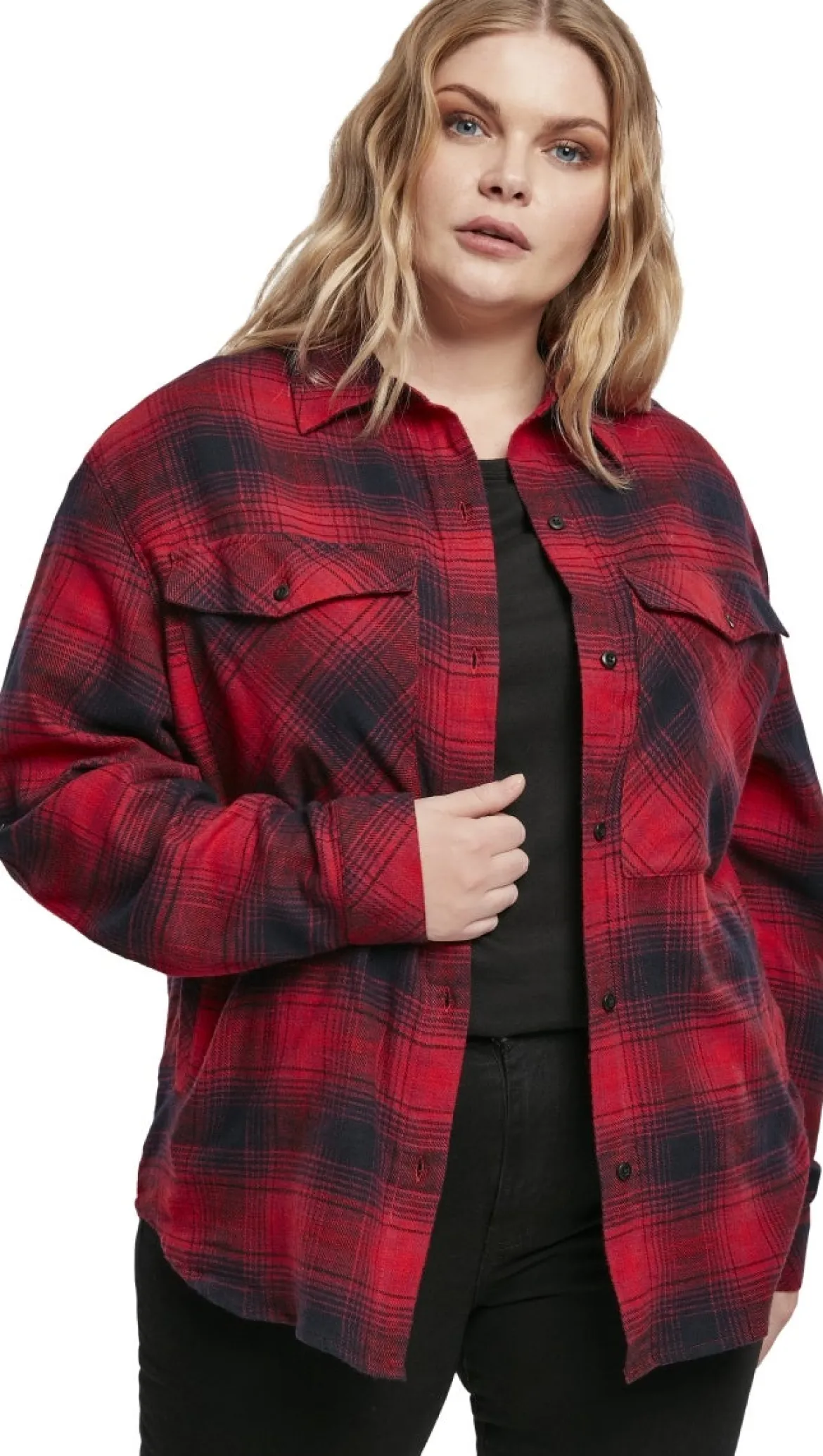 Urban Classics Check Overshirt - Kauluspaita