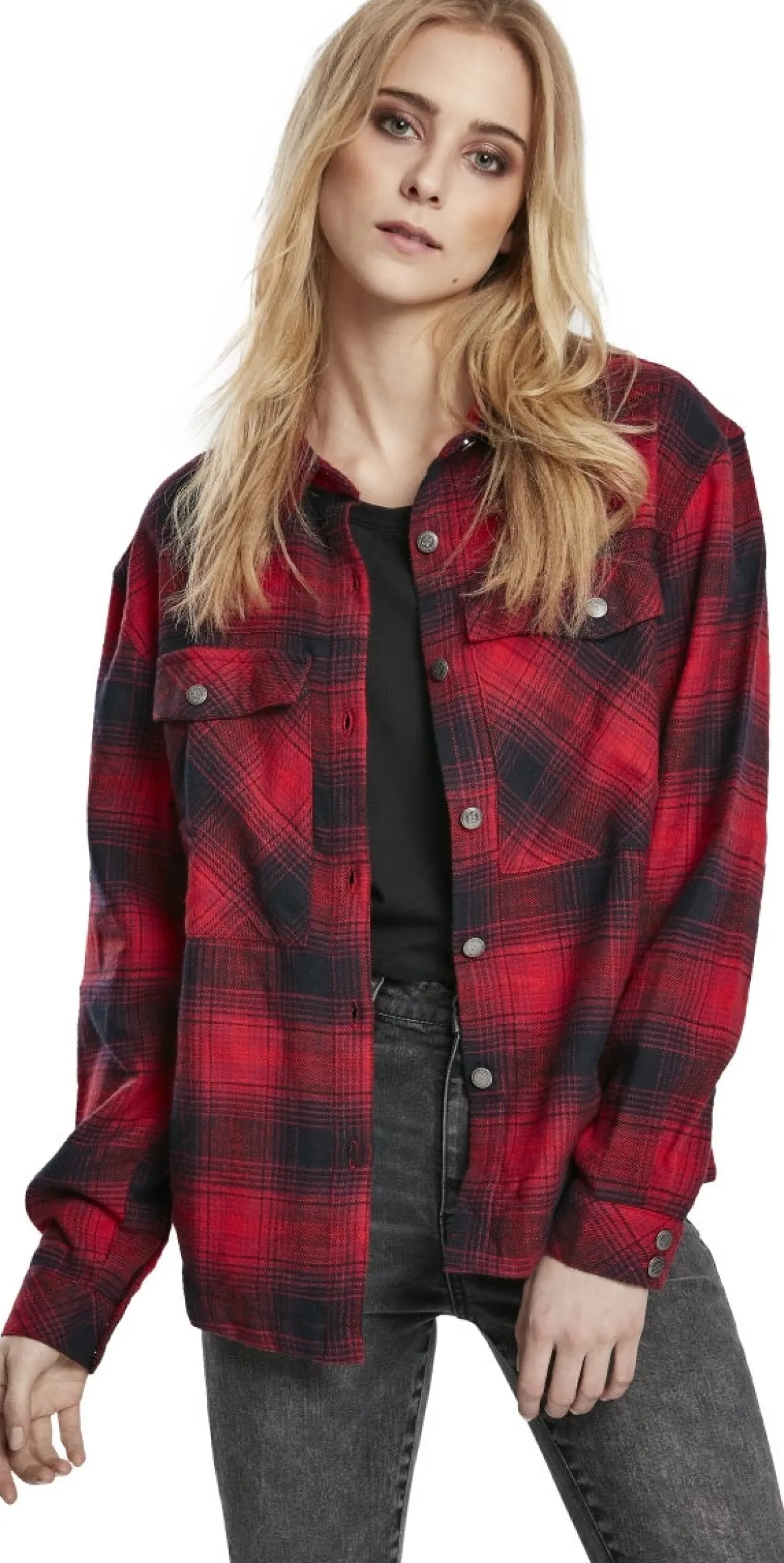 Urban Classics Check Overshirt - Kauluspaita