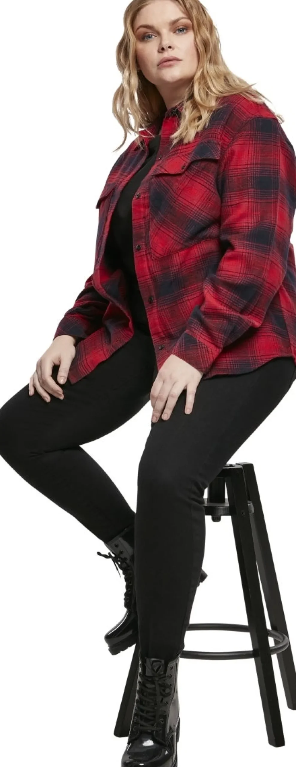 Urban Classics Check Overshirt - Kauluspaita