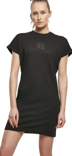 Urban Classics Cut On Sleeve Printed - Naisten T-paitamekko