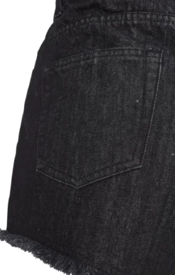 Urban Classics Denim - Hotpantsit, musta