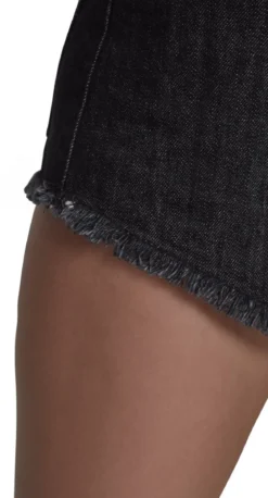 Urban Classics Denim - Hotpantsit, musta