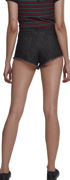 Urban Classics Denim - Hotpantsit, musta