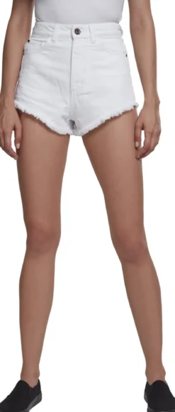 Urban Classics Denim - Hotpantsit, valkoinen