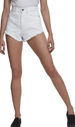 Urban Classics Denim - Hotpantsit, valkoinen