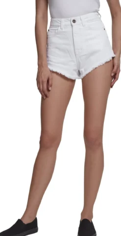Urban Classics Denim - Hotpantsit, valkoinen