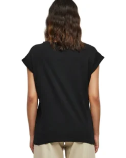 Urban Classics Extended Shoulder - Naisten T-paita, musta