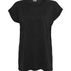 Urban Classics Extended Shoulder - Naisten T-paita, musta