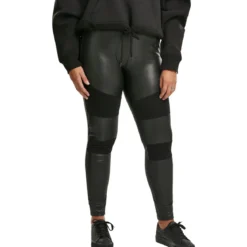 Urban Classics Fake Leather Tech - Leggingsit