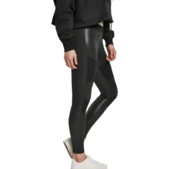 Urban Classics Fake Leather Tech - Leggingsit