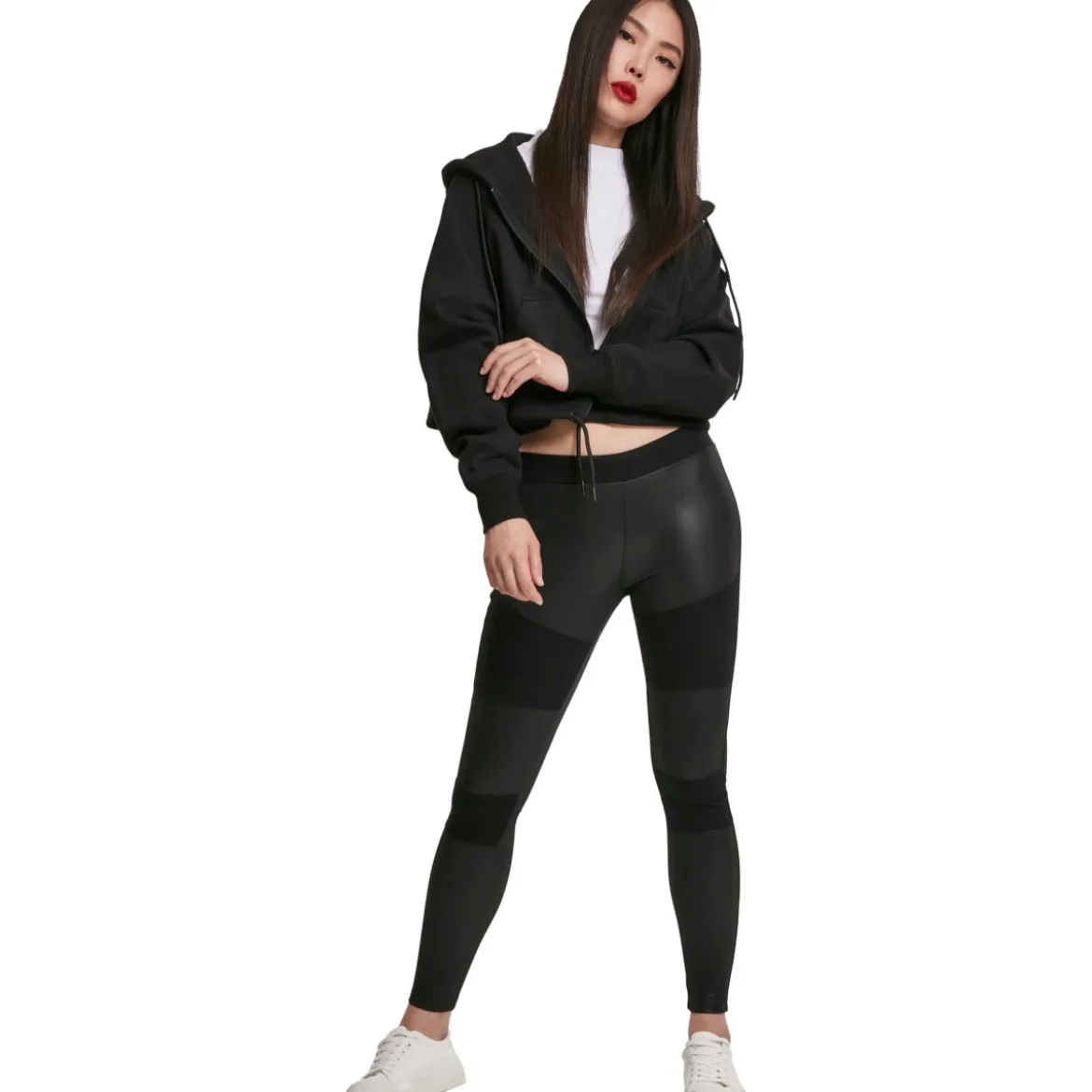 Urban Classics Fake Leather Tech - Leggingsit