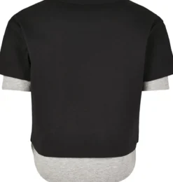 Urban Classics Full Double Layered - T-paita, Black Grey