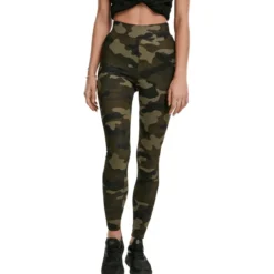 Urban Classics High Waist Camo Tech- legginsit, woodcamo