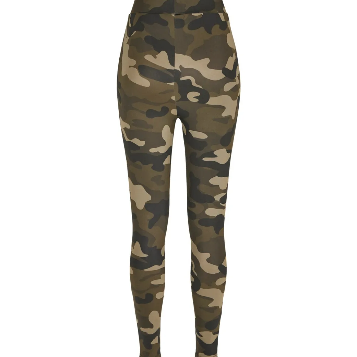 Urban Classics High Waist Camo Tech- legginsit, woodcamo
