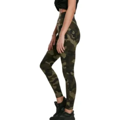 Urban Classics High Waist Camo Tech- legginsit, woodcamo