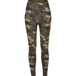 Urban Classics High Waist Camo Tech- legginsit, woodcamo
