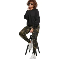 Urban Classics High Waist Camo Tech- legginsit, woodcamo