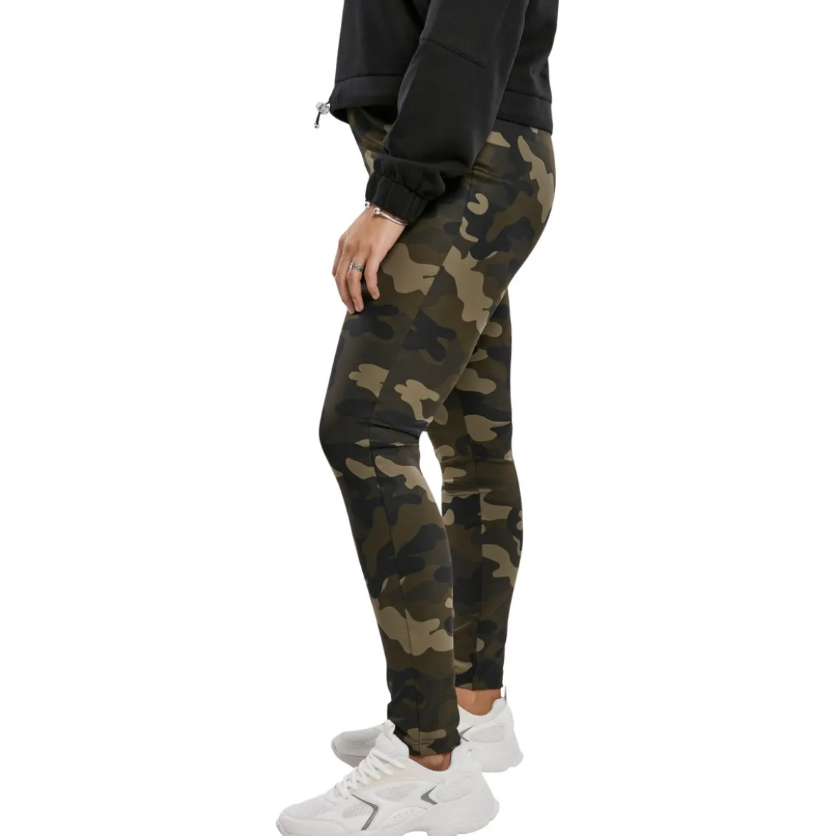 Urban Classics High Waist Camo Tech- legginsit, woodcamo
