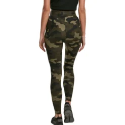 Urban Classics High Waist Camo Tech- legginsit, woodcamo