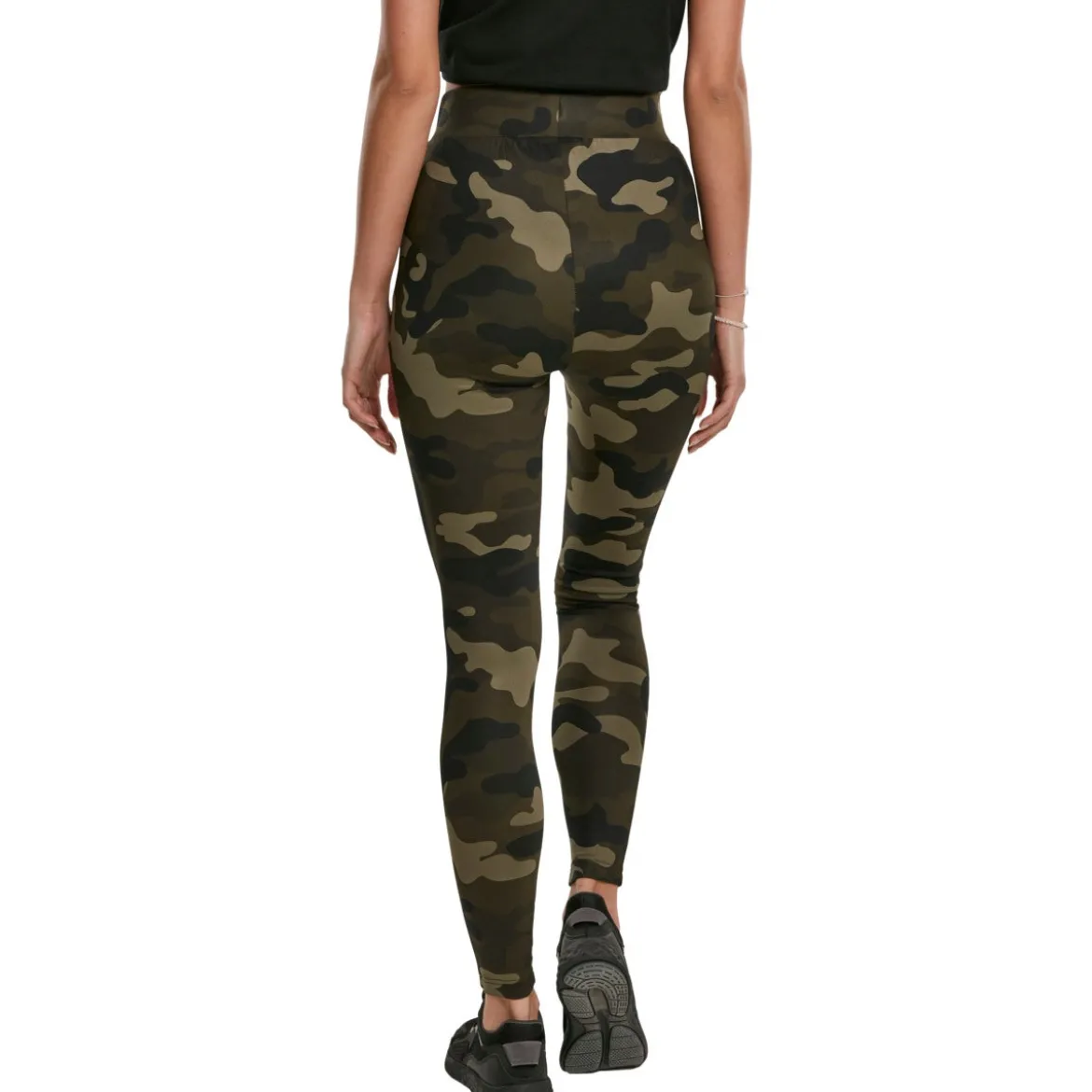 Urban Classics High Waist Camo Tech- legginsit, woodcamo