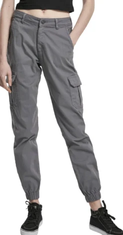 Urban Classics High waist Cargo - Reisitaskuhousut, lightshadow