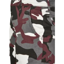 Urban Classics High Waist - Naisten reisitaskuhousut, wine camo