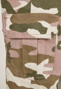 Urban Classics High Waist - Naisten reisitaskuhousut, duskrose camo