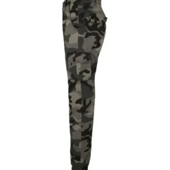 Urban Classics High Waist - Naisten reisitaskuhousut, darkcamo