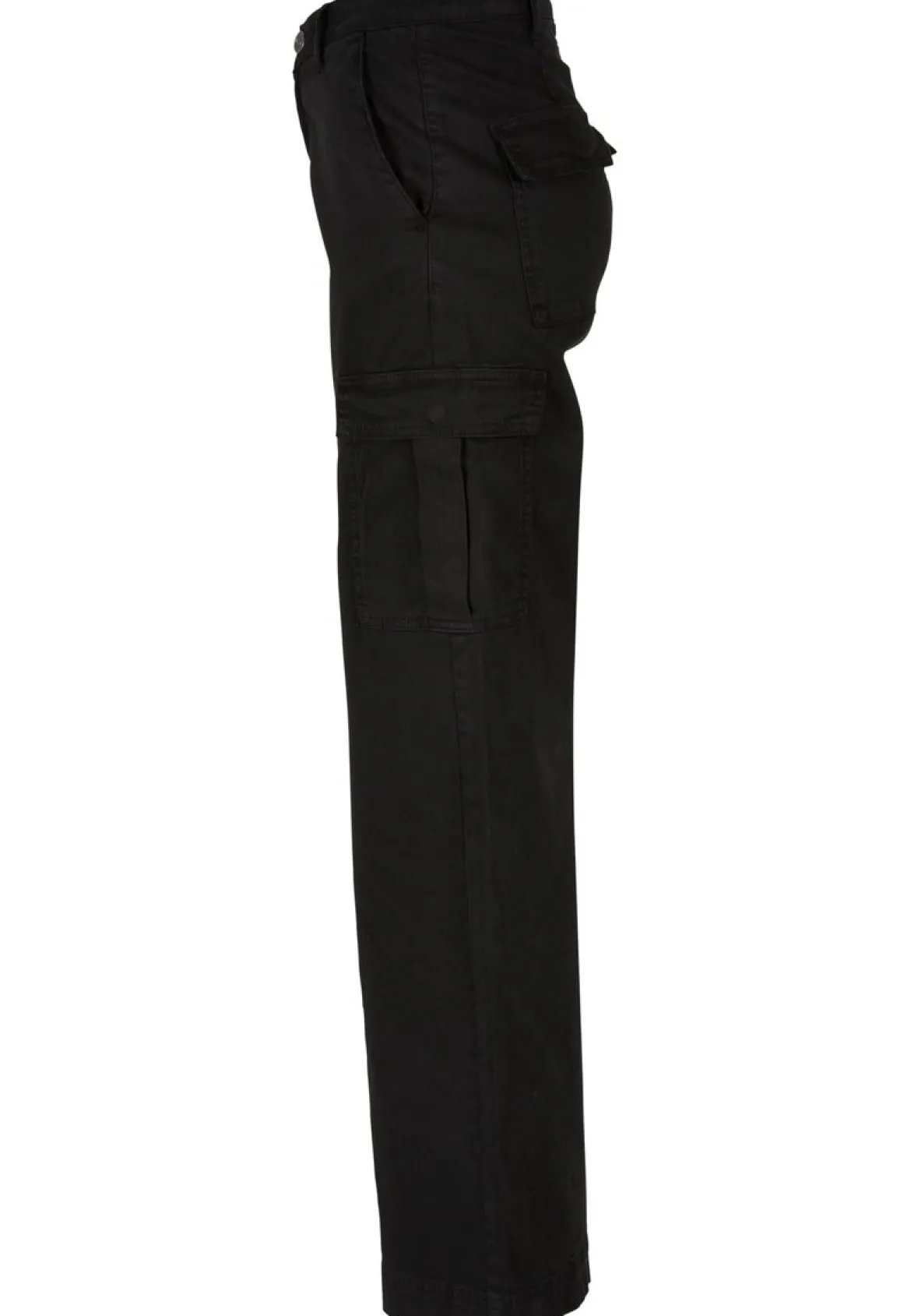 Urban Classics High Waist Wide Leg Twill - Reisitaskuhousut