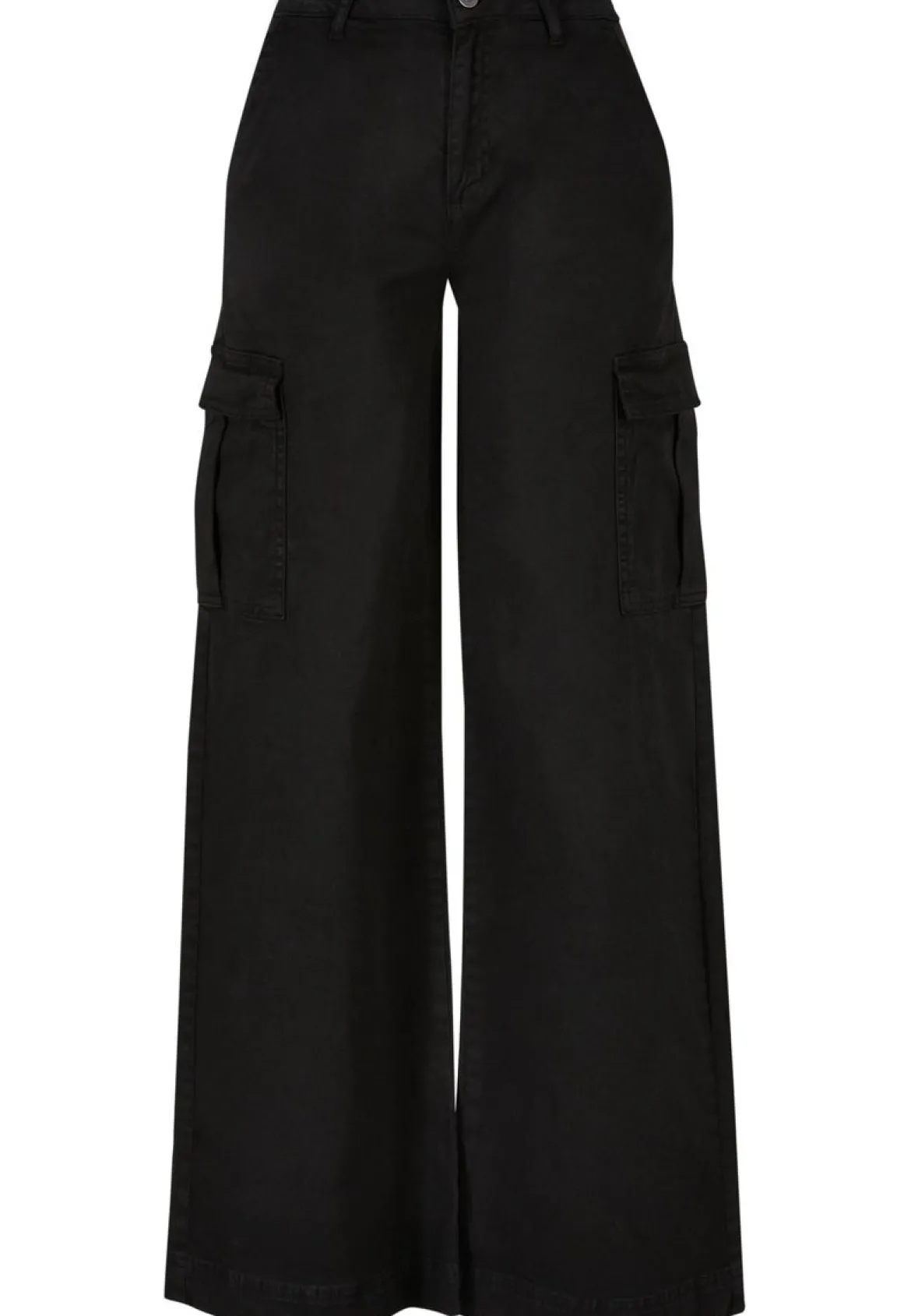 Urban Classics High Waist Wide Leg Twill - Reisitaskuhousut