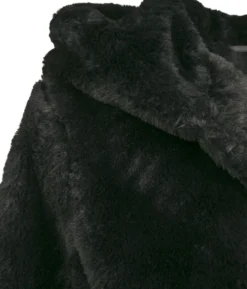 Urban Classics Hooded Teddy - Naisten välikausitakki, musta