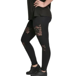 Urban Classics Laces Inset - Legginsit, black