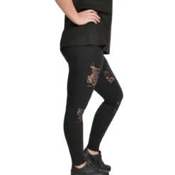 Urban Classics Laces Inset - Legginsit, black