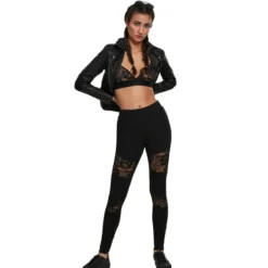 Urban Classics Laces Inset - Legginsit, black