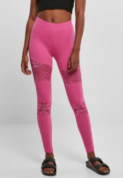 Urban Classics Laces Inset - Leggingsit, brightviolet