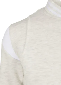 Urban Classics Ladies Inset - Naisten collegetakki, lightgrey white