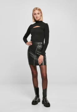 Urban Classics Ladies Synthetic Leather Biker - hame