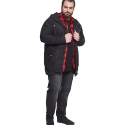 Urban Classics Light Cotton Parka - Välikausitakki, musta