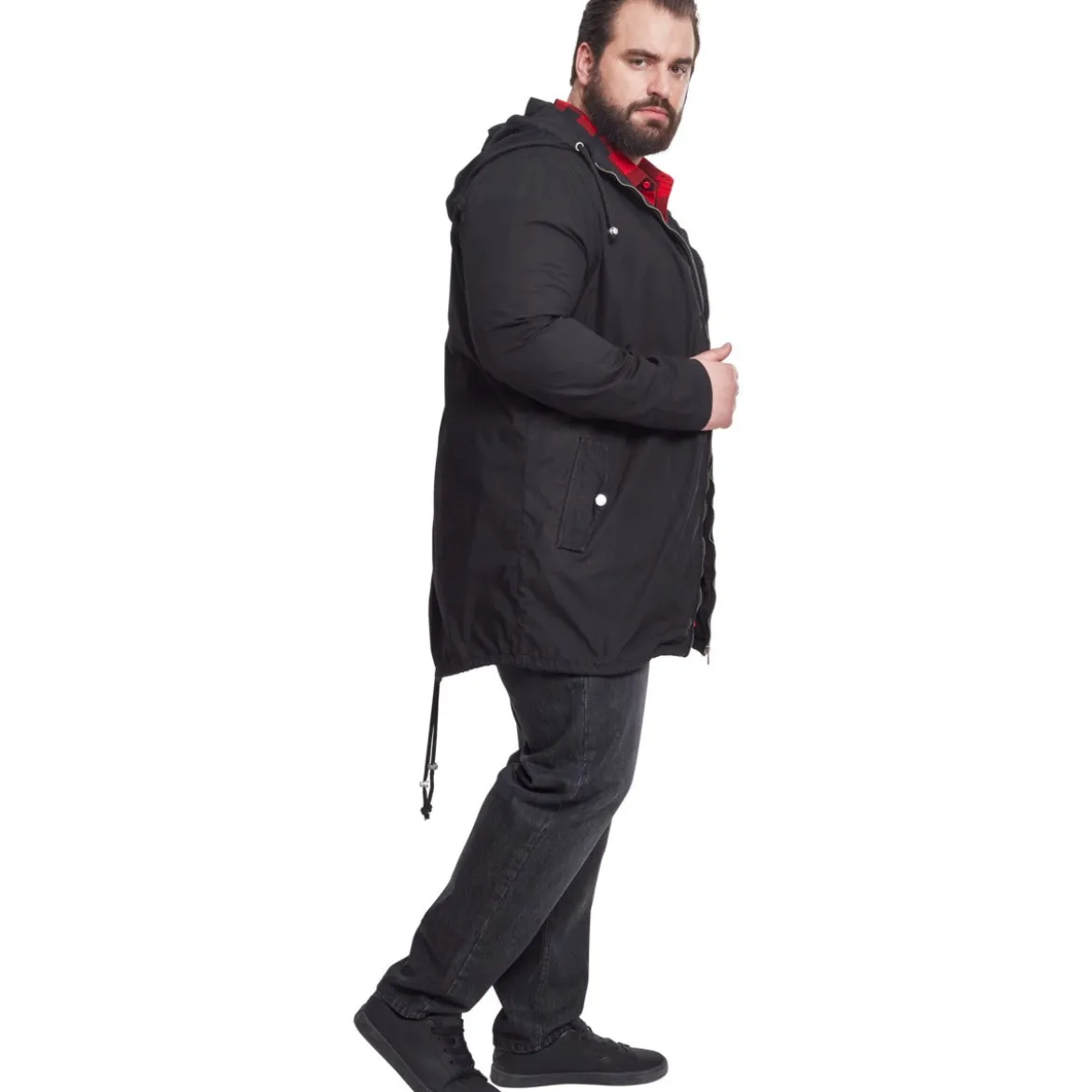 Urban Classics Light Cotton Parka - Välikausitakki, musta