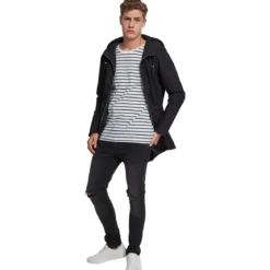 Urban Classics Light Cotton Parka - Välikausitakki, musta