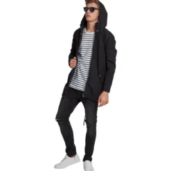 Urban Classics Light Cotton Parka - Välikausitakki, musta