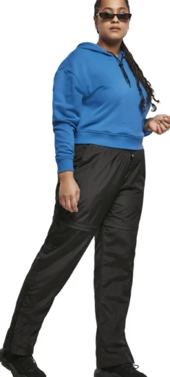 Urban Classics Naisten Shiny Crinkle Nylon Zip - Housut