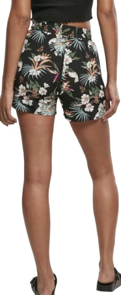 Urban Classics -Naisten shortsit, black tropical