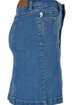 Urban Classics Organic Stretch Button Denim - Farkkuhame, blue